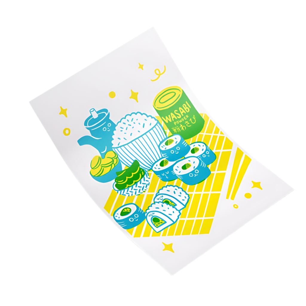 A4 Risograph - Sushi Please