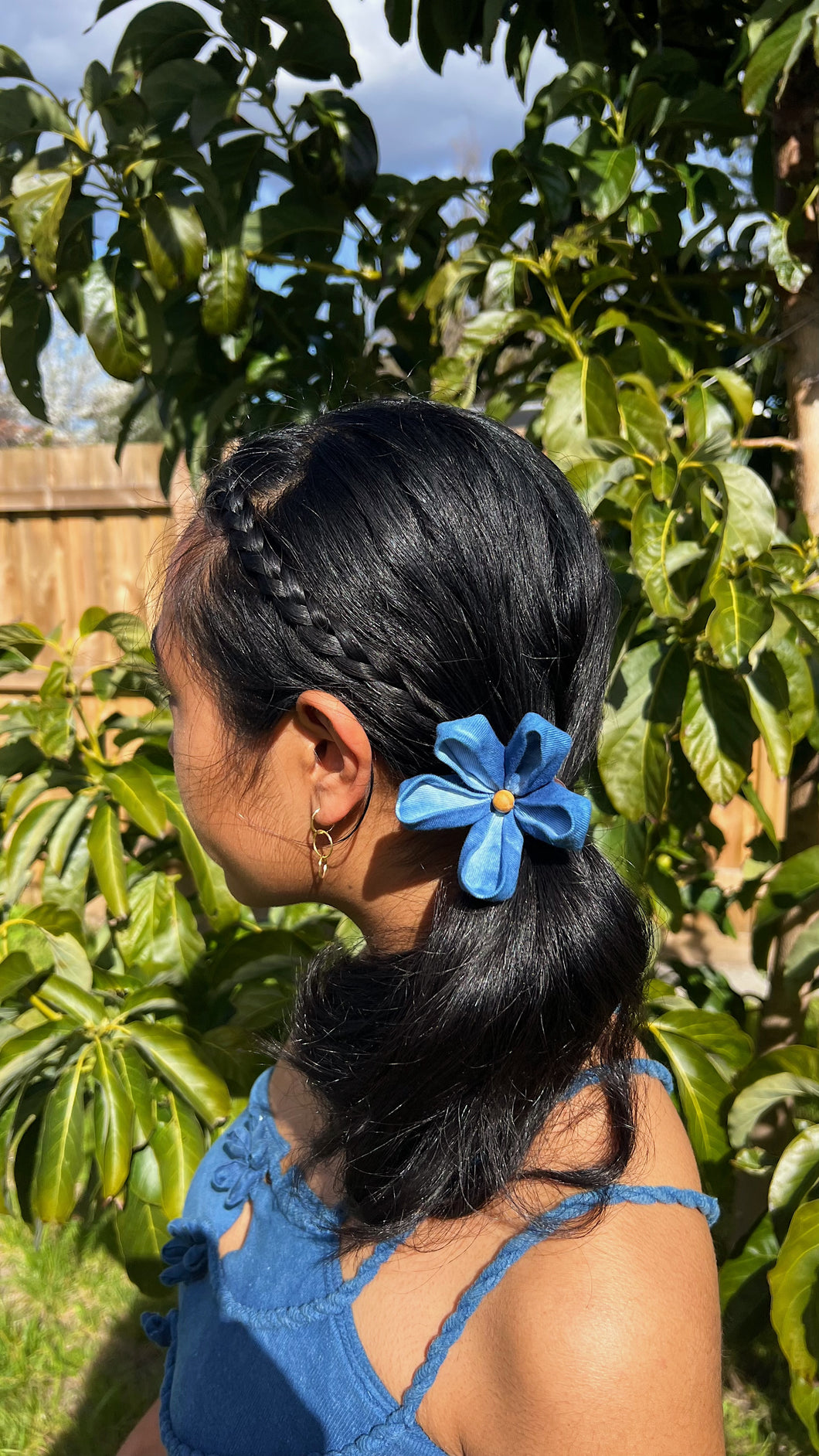 5 petal Kanzashi Hair Tie