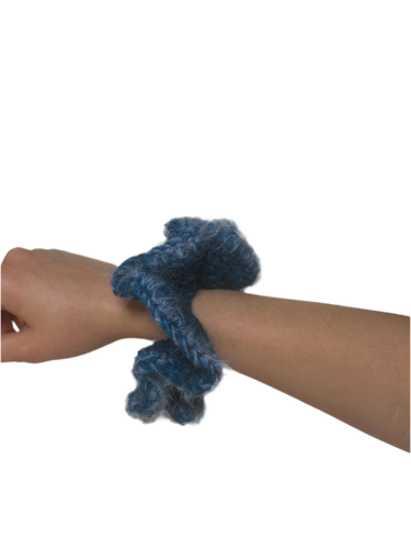 Crochet scrunchies by Naughty Broady