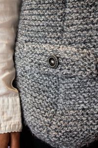 Fine Selection Hand knitted Grey Vest