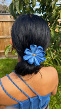 Load image into Gallery viewer, Large 8 petal Kanzashi Hair Tie