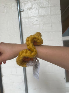 Crochet scrunchies by Naughty Broady