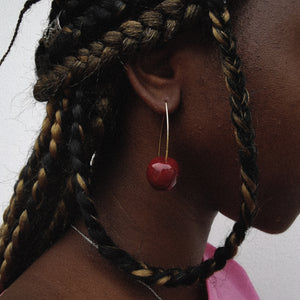 Maya Minimal Cherry earrings