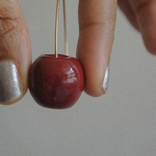 Load image into Gallery viewer, Maya Minimal Cherry earrings