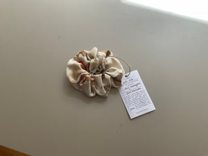 Zero Waste Botanically Dyed Silk Scrunchie