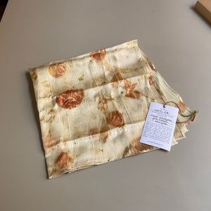 Botanical Print Silk Scarf in Eucalypt, 50 cm