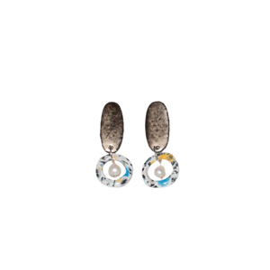Harpsichord Earrings - Bronze