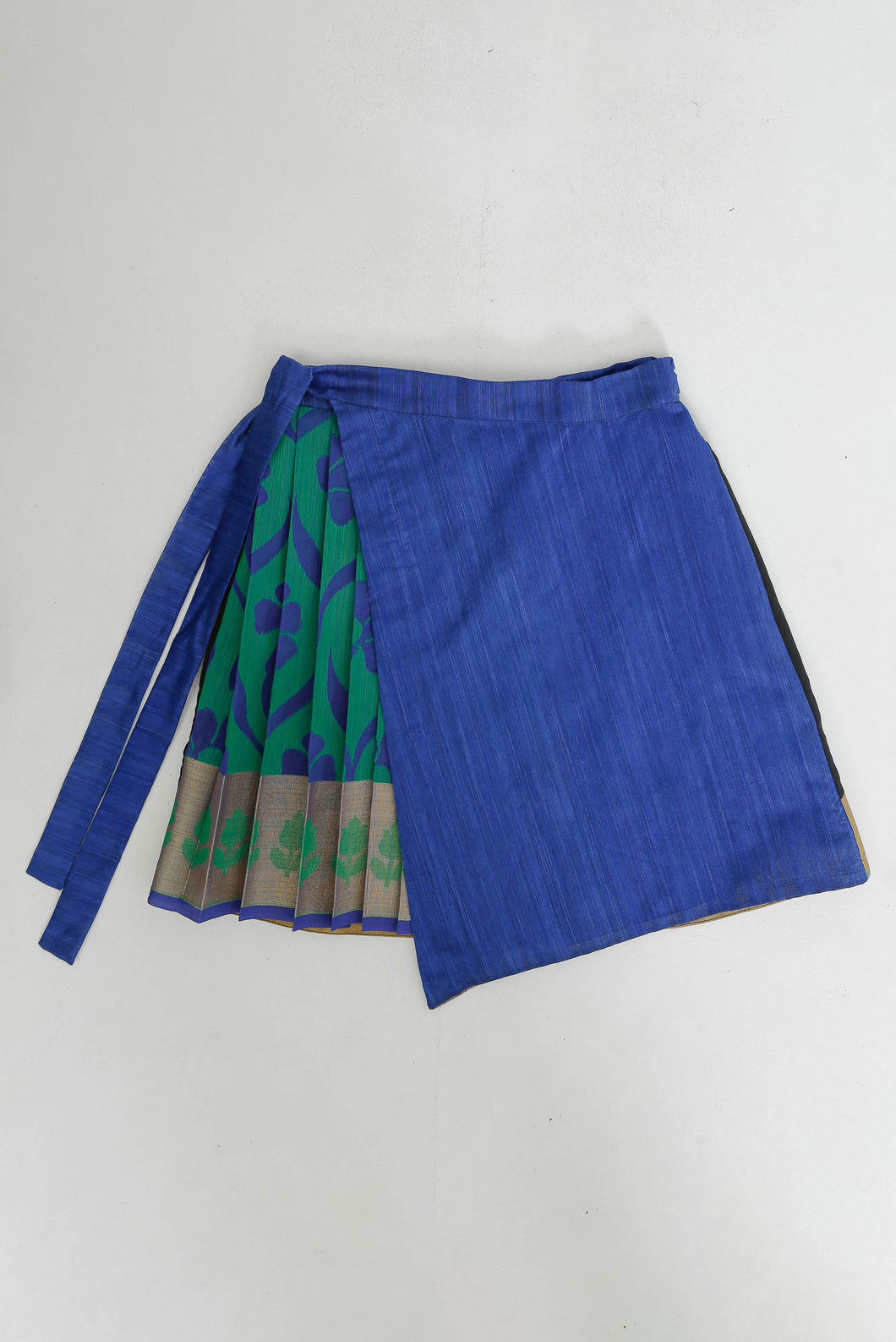 Pleated Pallu Wrap Skirt Large