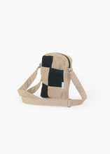 Load image into Gallery viewer, Edith Bag (Beige and Navy Patchwork)