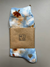 Load image into Gallery viewer, Botanical Print Crew Socks