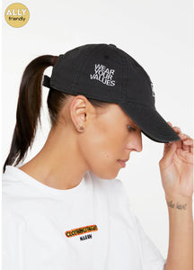 Black Wear Your Values Cap