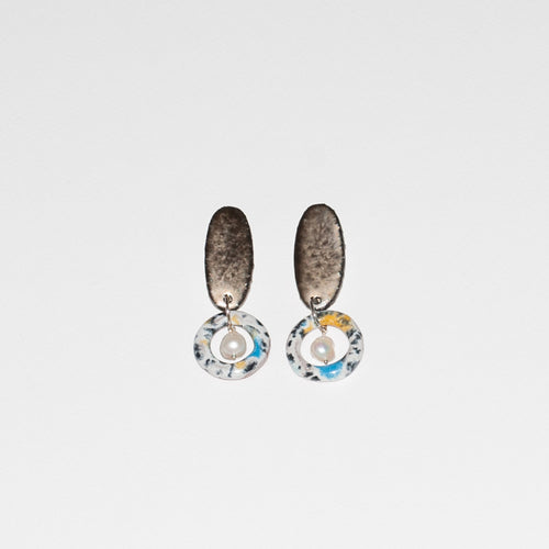 Harpsichord Earrings - Bronze