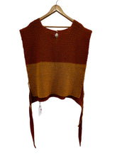 Load image into Gallery viewer, Fine Selection Hand Knitted Side Tie Vest Mustard