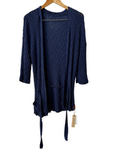 Load image into Gallery viewer, Fine Selection Hand Knitted Cardigan Blue