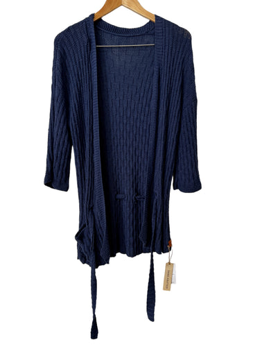 Fine Selection Hand Knitted Cardigan Blue