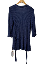 Load image into Gallery viewer, Fine Selection Hand Knitted Cardigan Blue