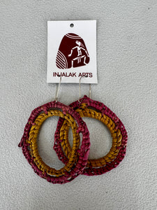Injalak Arts Gwenyth M Pandanus Earrings EAR50