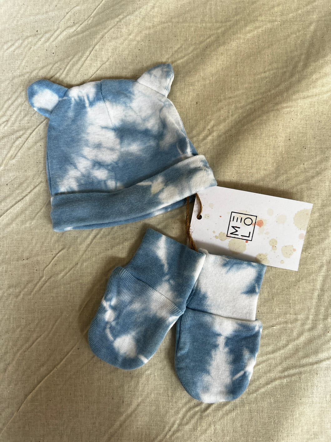 MELO Newborn hat + mitten set