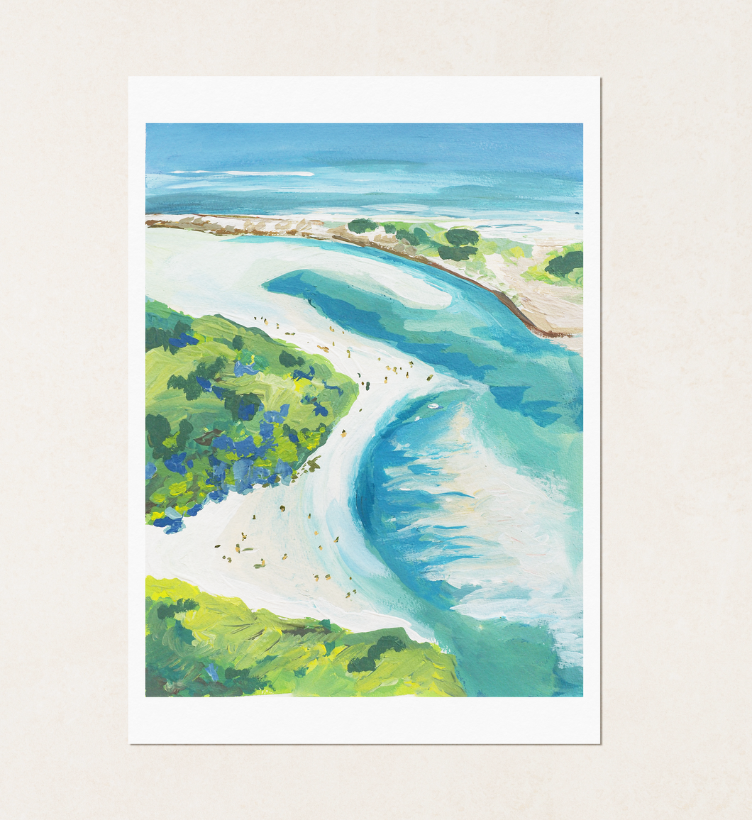 Tallebudgera A3 print by Lisa Hu