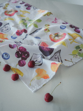 Load image into Gallery viewer, Fruit market tea towel by Lisa Hu