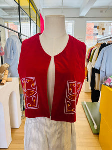 Red Velvet Vest