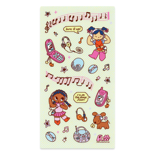 'Turn It Up' Sticker Sheet