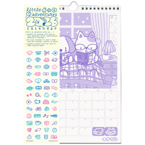 little adventures ✿ 2026 Risograph Calendar