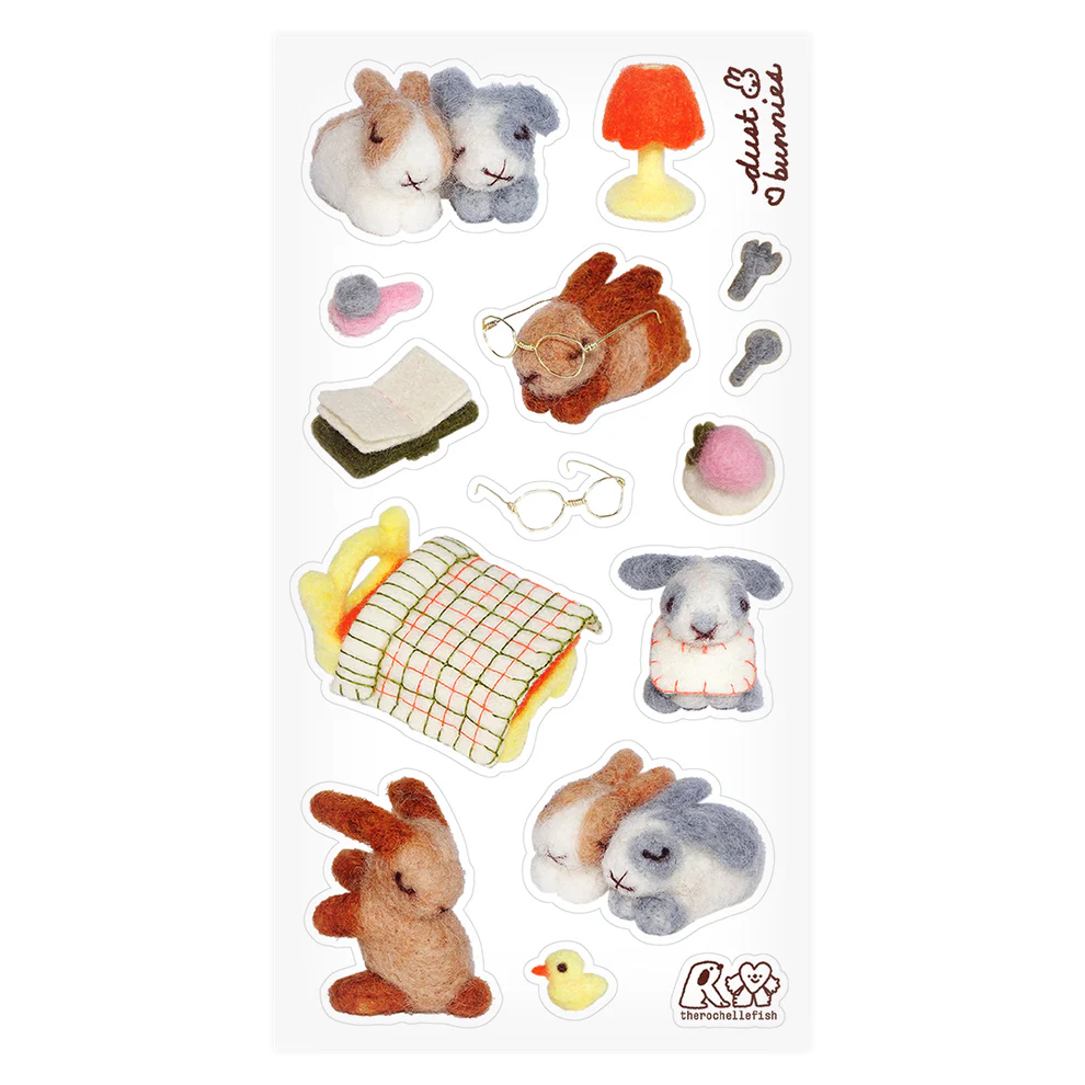 'Dust Bunnies' 🐇 Sticker Sheet
