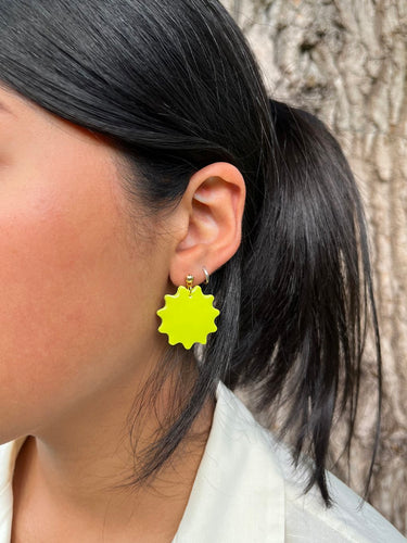 Polymer Clay Earrings - Wasabi by Studio Chillimarini