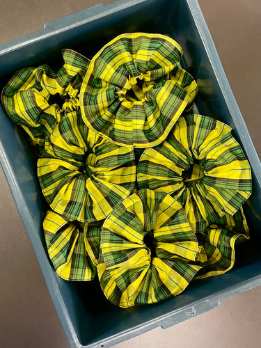 Tartan Offcut Scrunchie