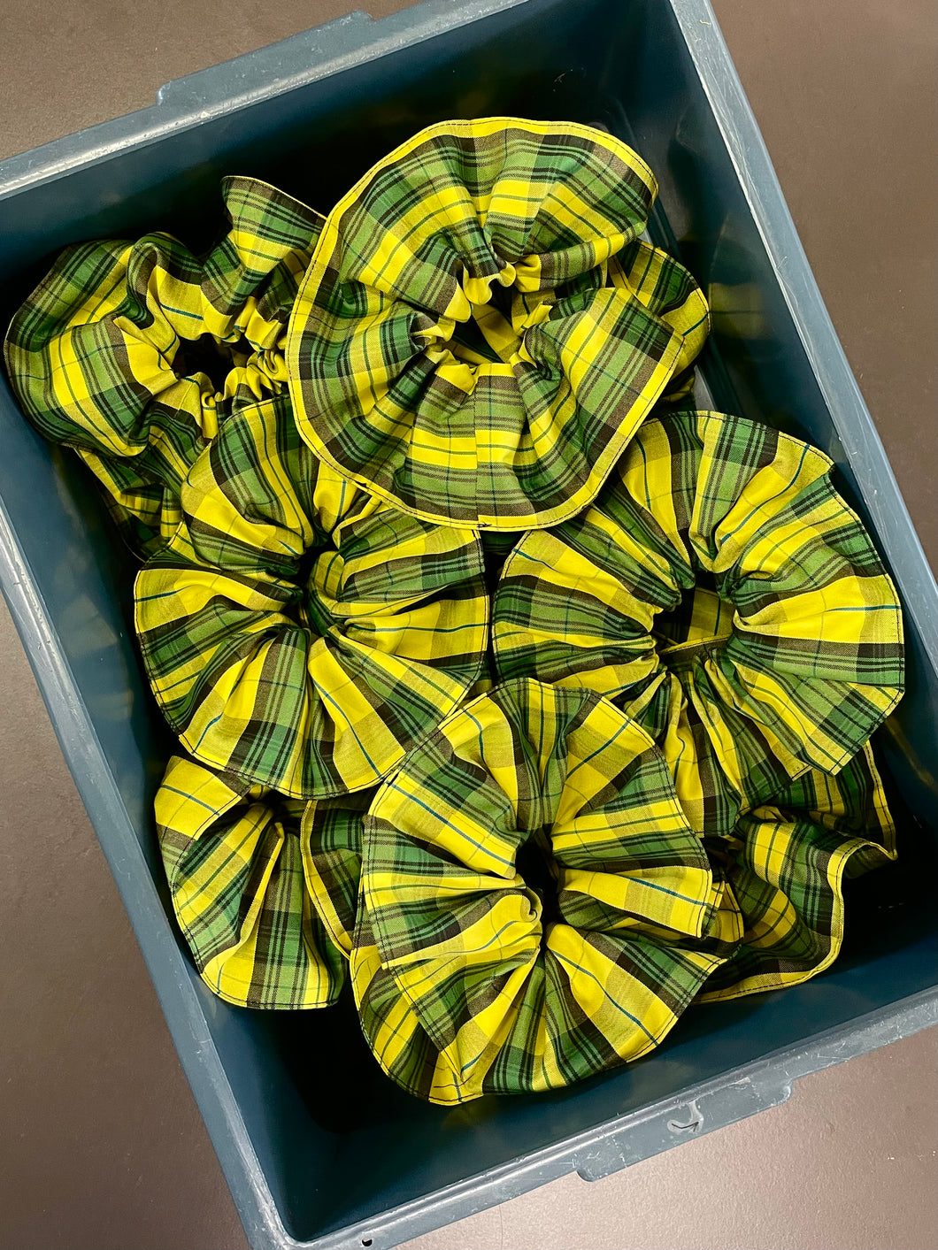 Tartan Offcut Scrunchie