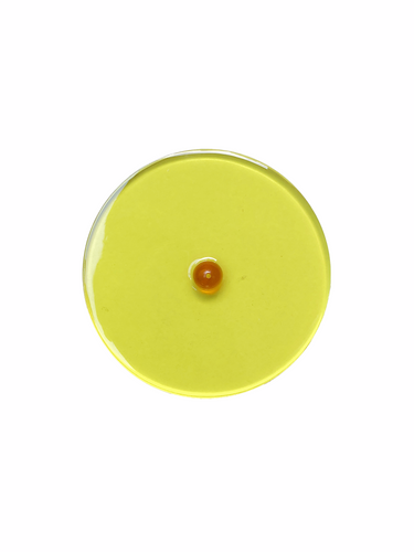 Round & Ball Incense Holder Transparent Lemon/Honey by Studio Chillimarini
