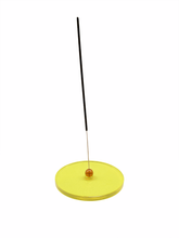 Load image into Gallery viewer, Round &amp; Ball Incense Holder Transparent Lemon/Honey by Studio Chillimarini