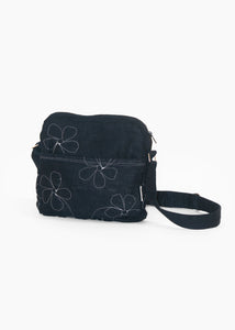 Medium Edith Bag - Floral Navy