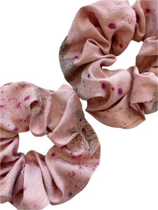 Zero Waste Botanically Dyed Silk Scrunchie
