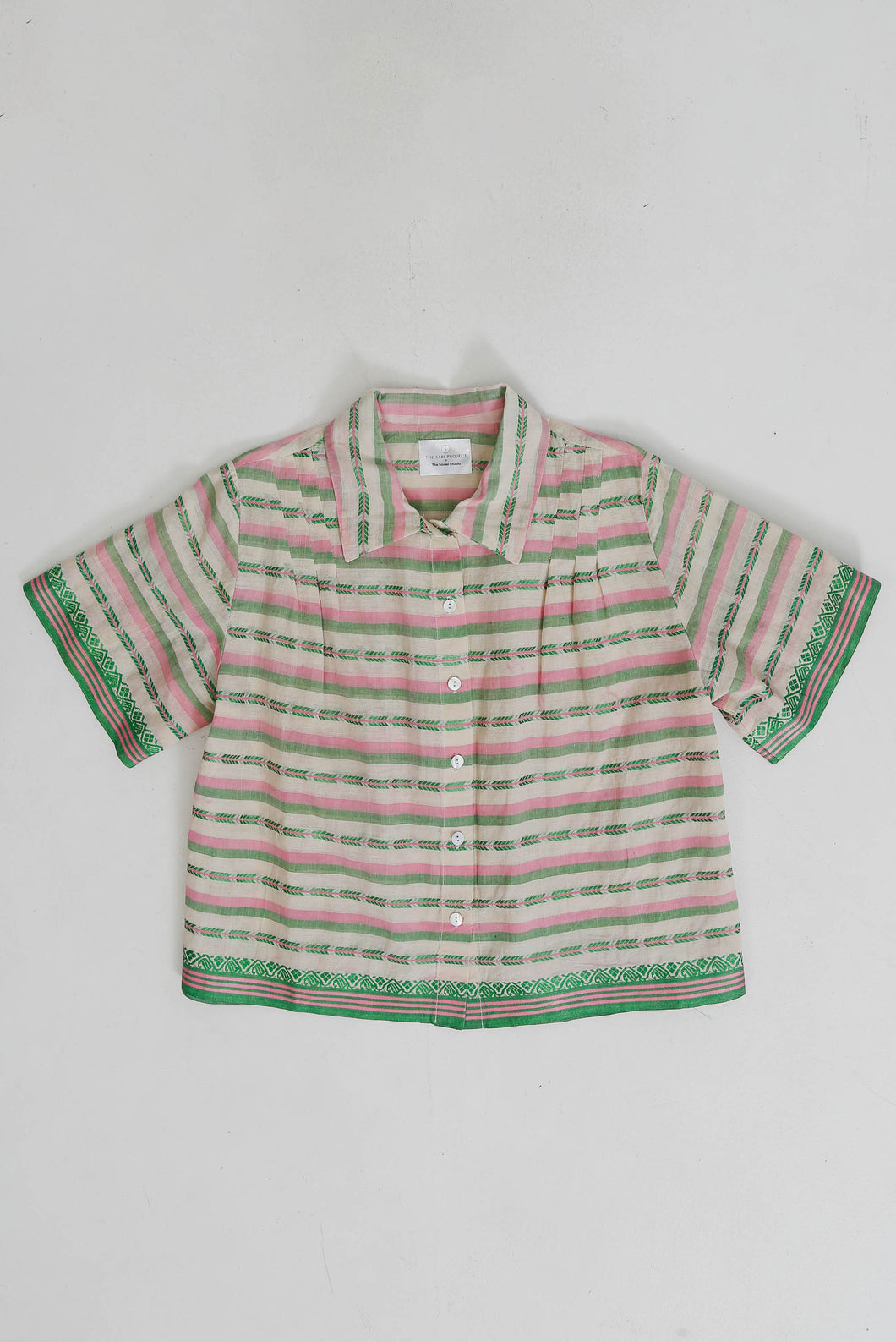 Jamdani Pleated Shirt Small