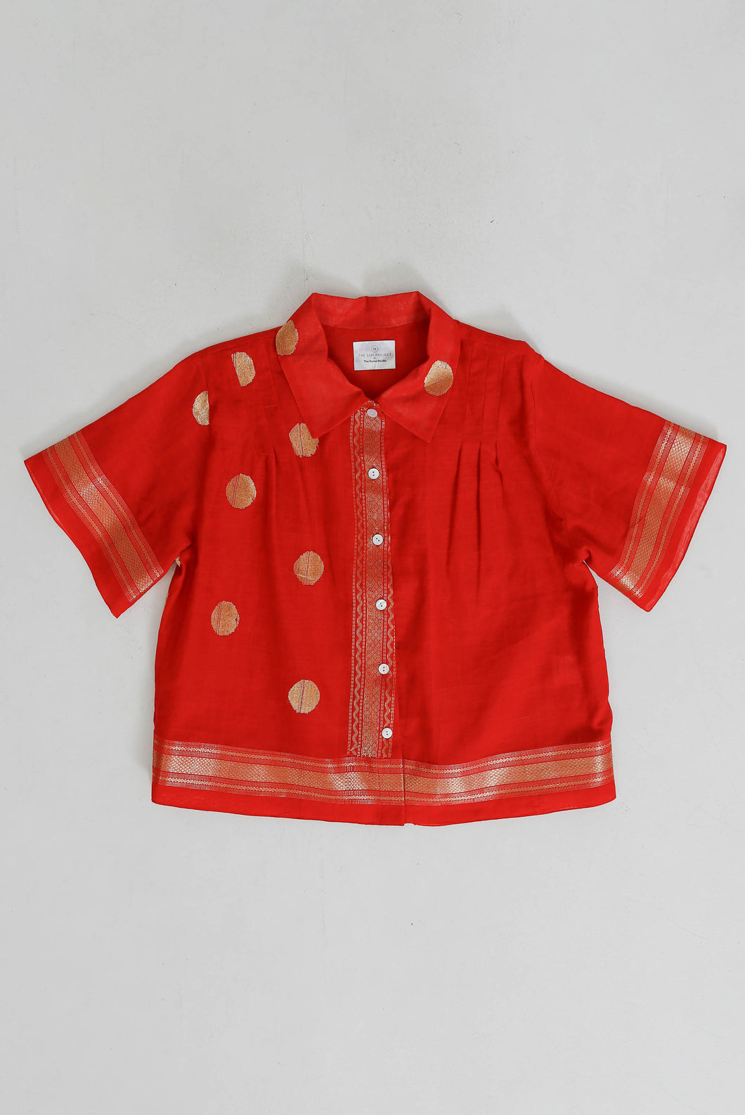 Jamdani Pleated Shirt Medium