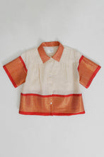 Load image into Gallery viewer, Jamdani Pleated Shirt Medium