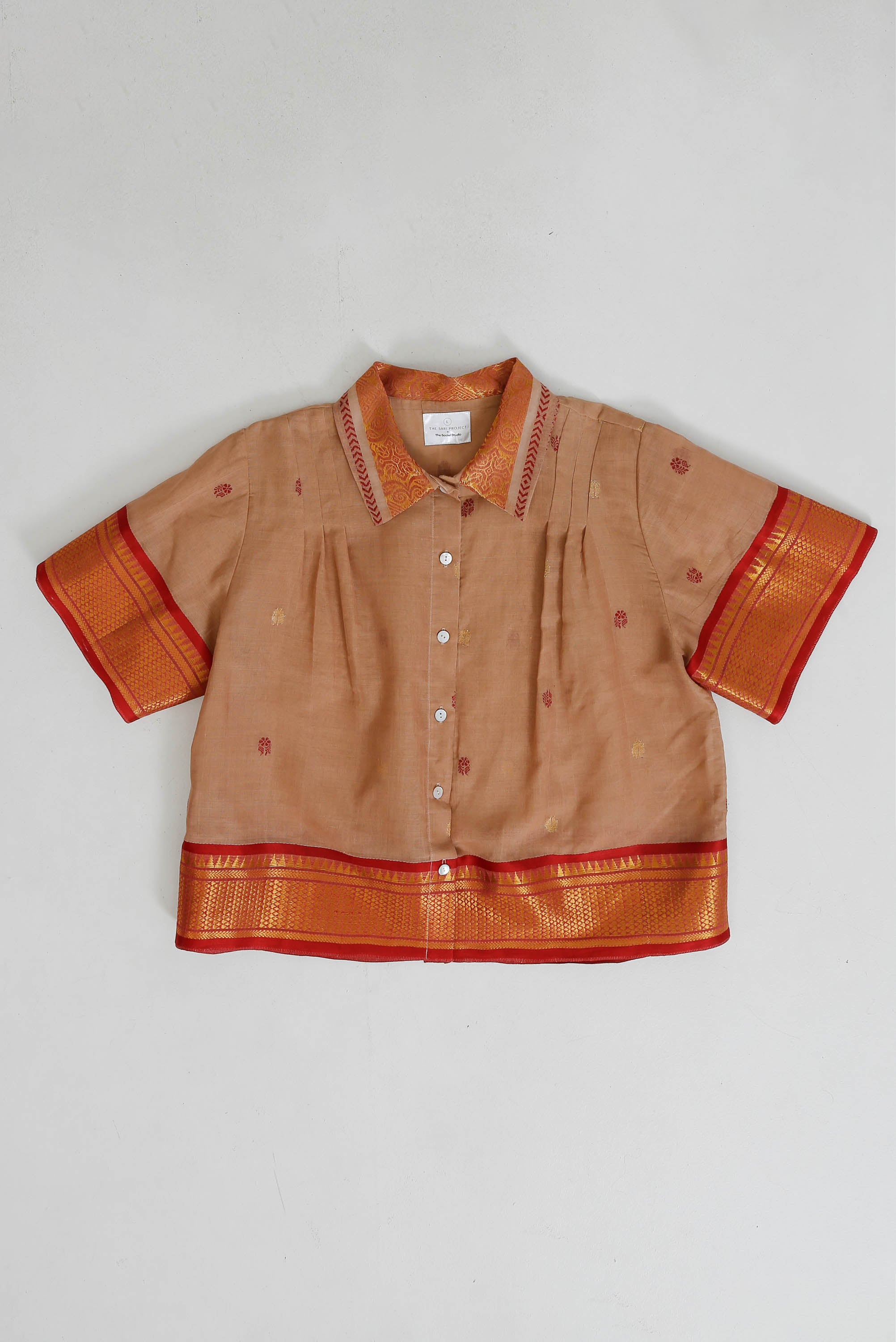 Jamdani Pleated Shirt Large