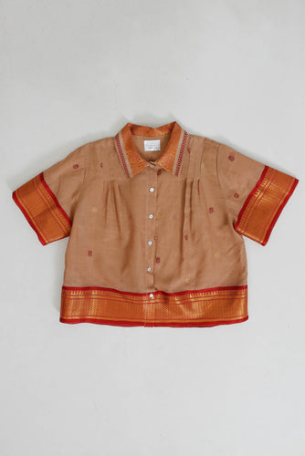 Jamdani Pleated Shirt Large