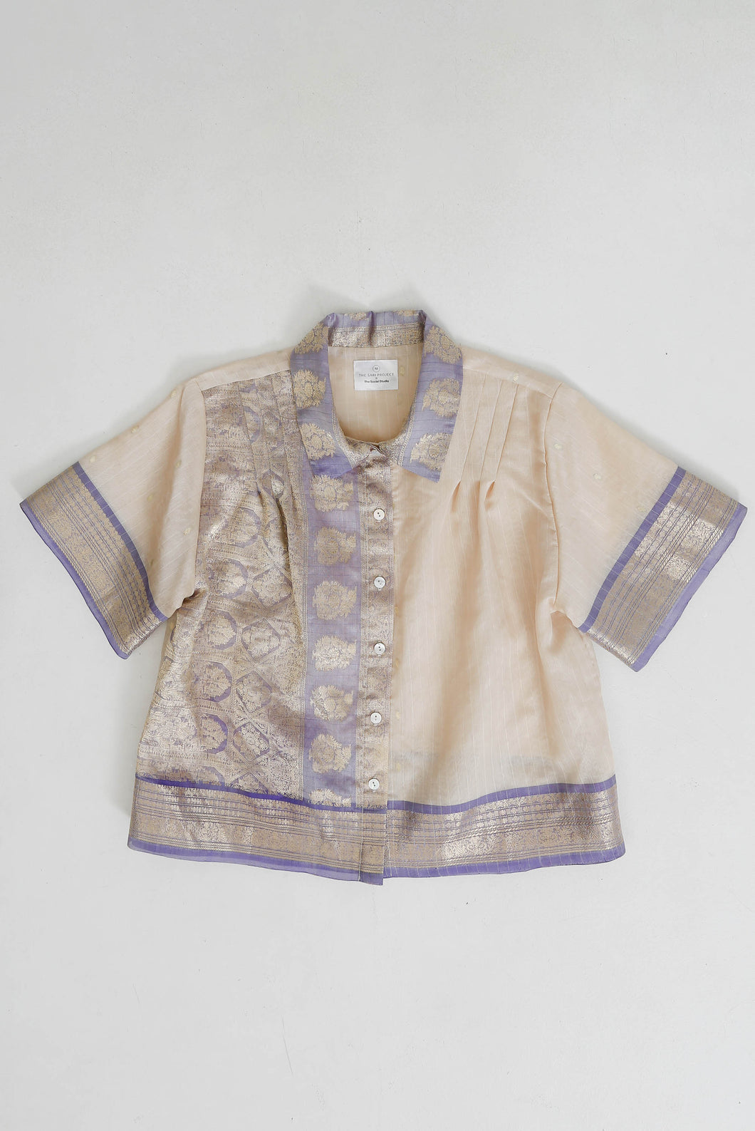 Jamdani Pleated Shirt Medium