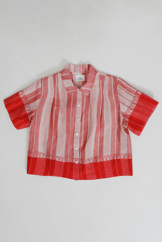 Jamdani Pleated Shirt X-Large