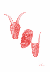 Masks from the oldest Carnevale by Diana Condello