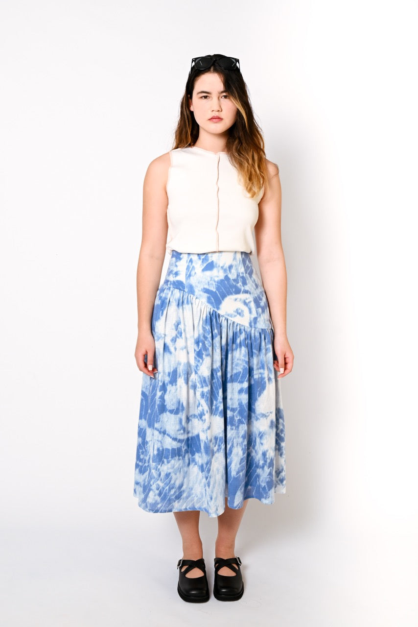 Tie-Dye Yoke Skirt
