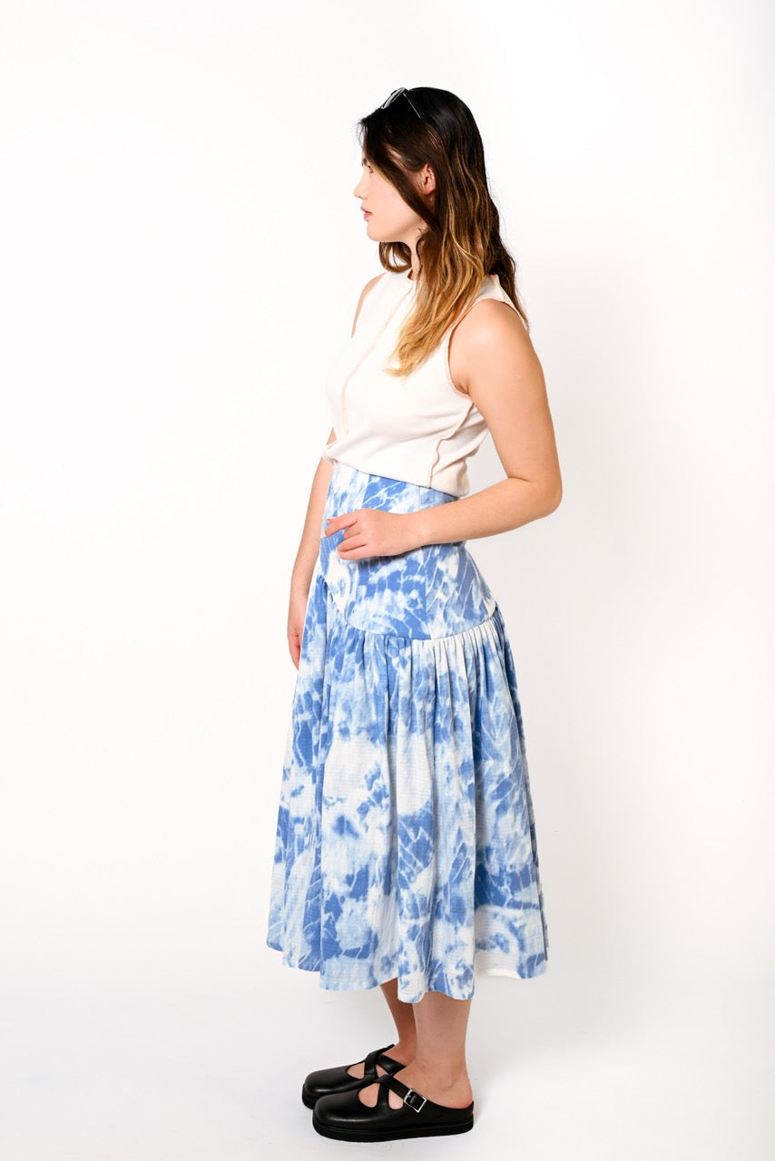 Tie-Dye Yoke Skirt