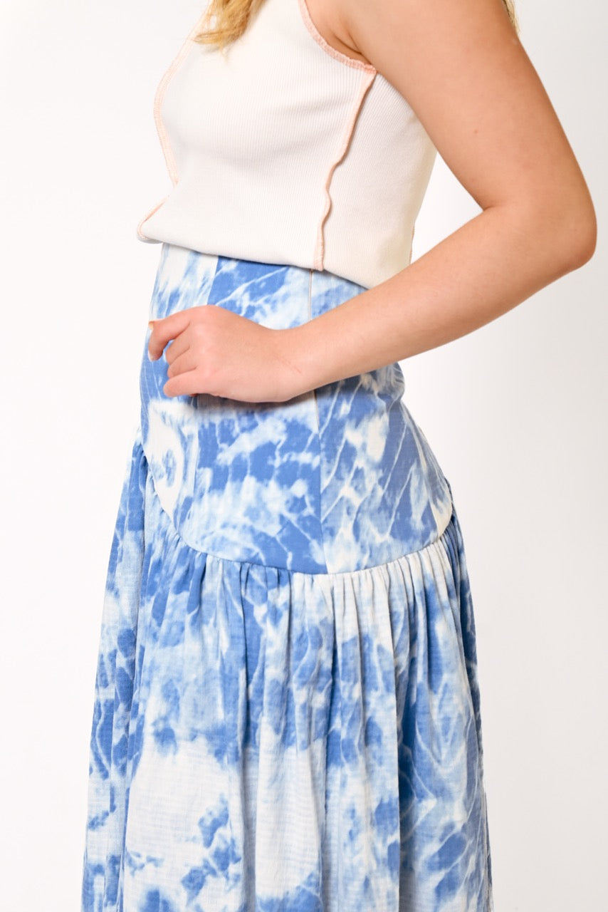 Tie-Dye Yoke Skirt
