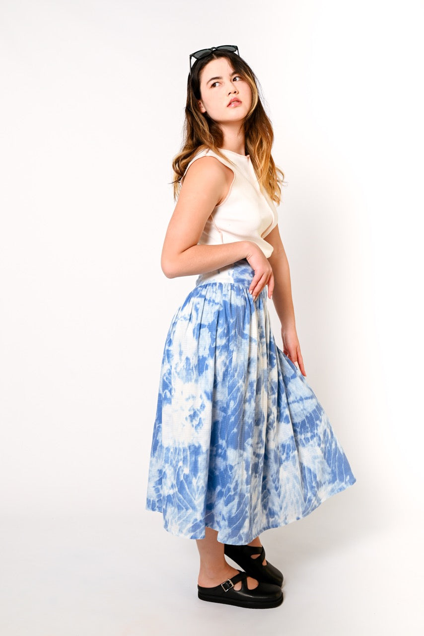 Tie-Dye Yoke Skirt
