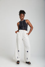 Load image into Gallery viewer, Apple Blossom Hand Embroidered Pants