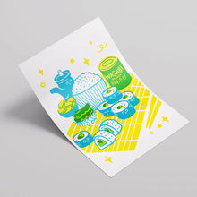Load image into Gallery viewer, A4 Risograph - Sushi Please