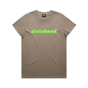 sistahood tee mushroom